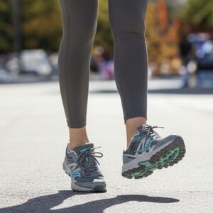 Saucony Excursion  Gray and Teal Athletic Shoes